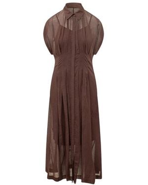 BOSS Shirt Dresses - Marrón