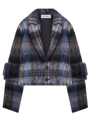 Loewe Tweed Jackets - Blue