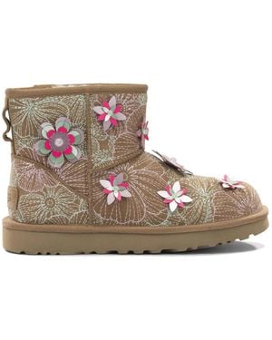 UGG Schoenen ,Bruin ,Wol Classic Mini Meadow Boot - Grijs