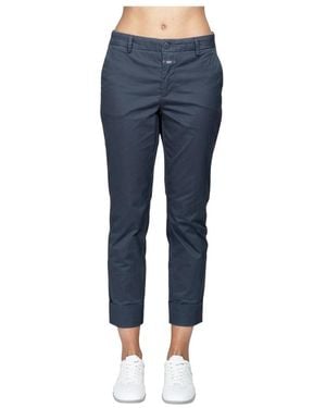 Closed Cropped Pants - Blue