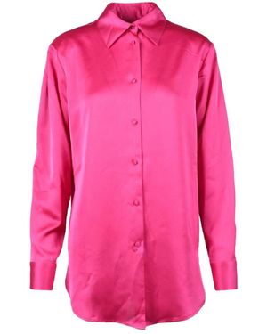Nineminutes Camicia elegante in poliestere ed elastan - Rosa
