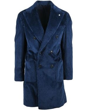 L.B.M. 1911 Double-Breasted Coats - Blue