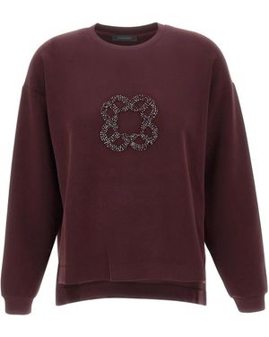 Elena Miro Monogram Scuba Sweatshirt - Paars