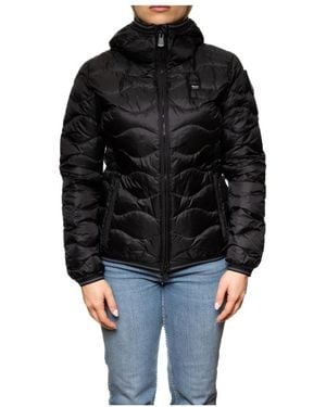Blauer Jassen ,Zwart ,Nylon Camelia Down Jacket