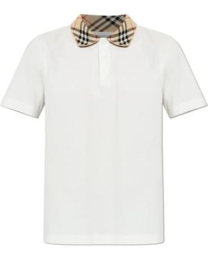 Burberry Polo Shirts - White