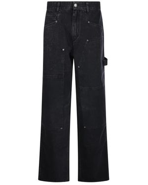 Isabel Marant Straight Jeans - Negro