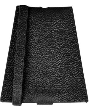 Balenciaga Schlüsselanhänger Halskette Logo Leder Italien - Schwarz