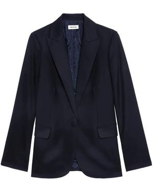 Zadig & Voltaire Valse Marino 1 Boton Blazer - Blauw