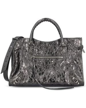 Balenciaga Grijze Tassen Met Verstelbare Band - Zwart