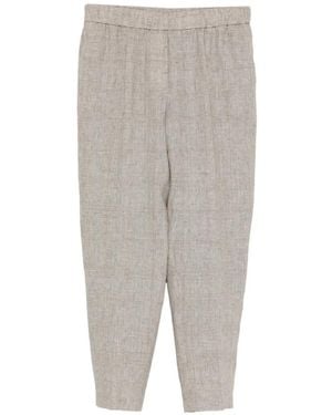 Peserico Cropped Trousers - Gris