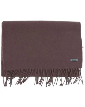BOSS Accessoires ,Bruin ,Wol Naster 35*180 Sjaal - Paars