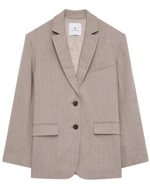 Anine Bing Jassen ,Wol Quinn Blazer - Bruin