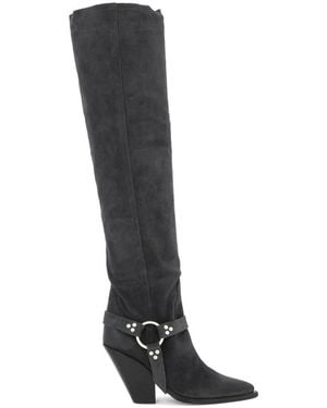Sonora Boots Over-Knee Boots - Black