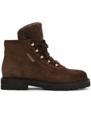 Kazar Flache Stiefeletten - Braun