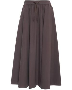Herno Midi Skirts - Marrón
