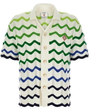 CASABLANCA Short Sleeve Shirts - Green