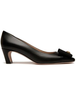 Bally Schoenen ,Zwart ,Leer B-Bow Pump