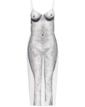 Moschino Midi Dresses - Gray