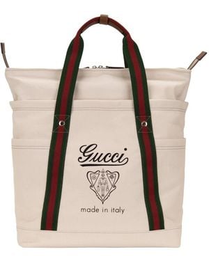 Gucci Tassen ,Veelkleurig ,Leer Tote Bags - Naturel
