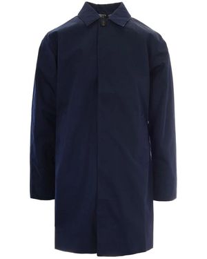 Barbour Single-Breasted Coats - Blue