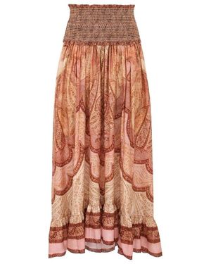 Zimmermann Wanderlust Frill Maxi Rok - Oranje