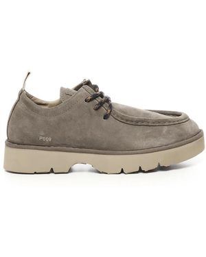 Pànchic Schnürschuh Aus Wildleder - Grau