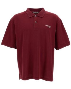 Acne Studios Polo Shirts - Red