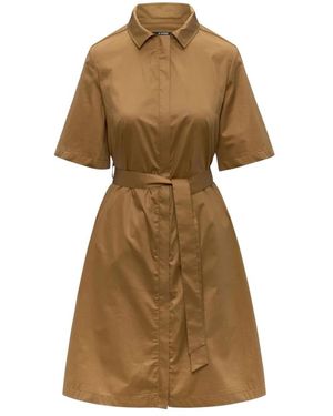 K-Way Shirt Dresses - Brown