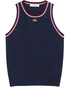 Lacoste Sleeveless Tops - Blue