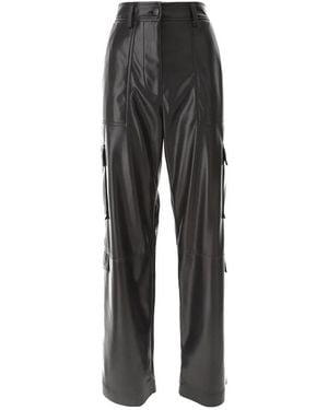 MSGM Kunstleder-Cargo-Hose - Schwarz