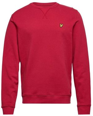 Lyle & Scott Zeitloser klassiker rundhals sweatshirt - Rot