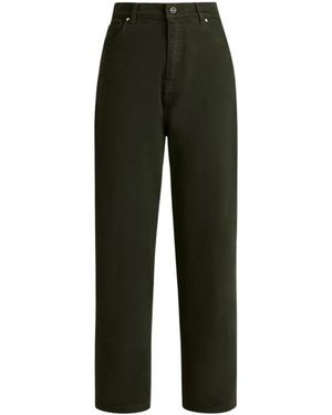 Kiton Stretch Katoenen Broek - Groen
