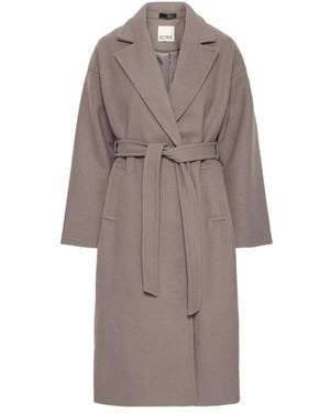 Ichi Belted Coats - Marrón
