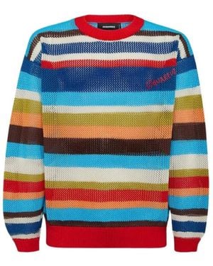 DSquared² Round-Neck Knitwear - Azul
