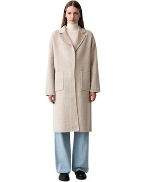 Joseph Ribkoff Single-Breasted Coats - Neutro