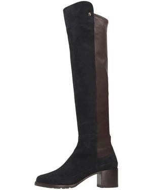 Maison Skorpios Emily Overknee-Stiefel - Schwarz