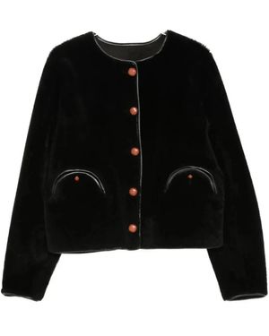 Blazé Milano Jassen ,Zwart ,Leer Gliss Bolero