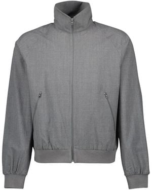 Prada Jassen ,Grijs ,Wol Wollen Jas