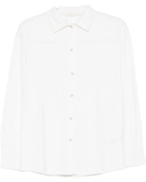 Allude Overhemden ,Wit ,Camicia Con Bottoni