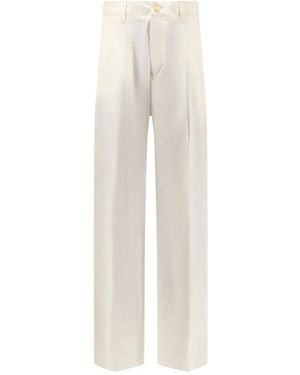 Laneus Straight Trousers - White