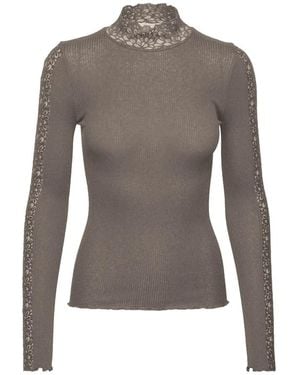 Rosemunde Long Sleeve Tops - Grigio