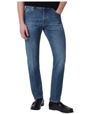 PT Torino Jeans ,Blauw ,Denim Slim-Fit Jeans