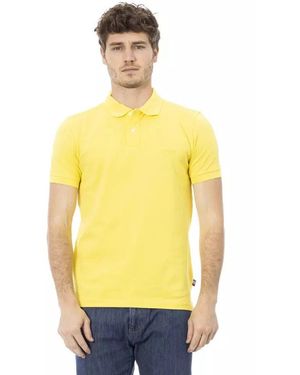 Baldinini Stilvolles Besticktes Poloshirt - Gelb