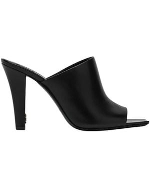 Saint Laurent Heeled Mules - Zwart