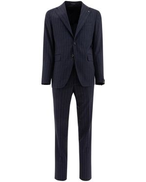Tagliatore Single Breasted Suits - Blu