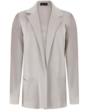 Roberto Collina Truien & Vesten ,Grijs ,Polyester Fijngebreid Vest