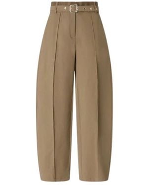 Pinko Broeken ,Katoen Wijde Broek - Naturel