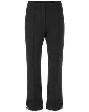 Marc Cain Frederica scubajersey schmetterling detail hose - Schwarz