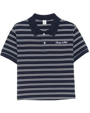 Sporty & Rich Short-Sleeved Polo Shirt - Blue