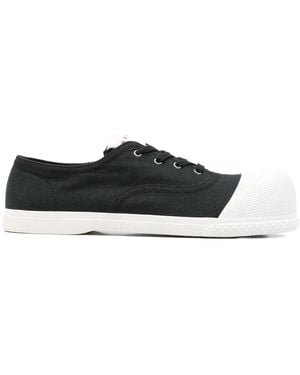 Marni Canvas Sneakers Mit Gummisohle Und Logo - Schwarz